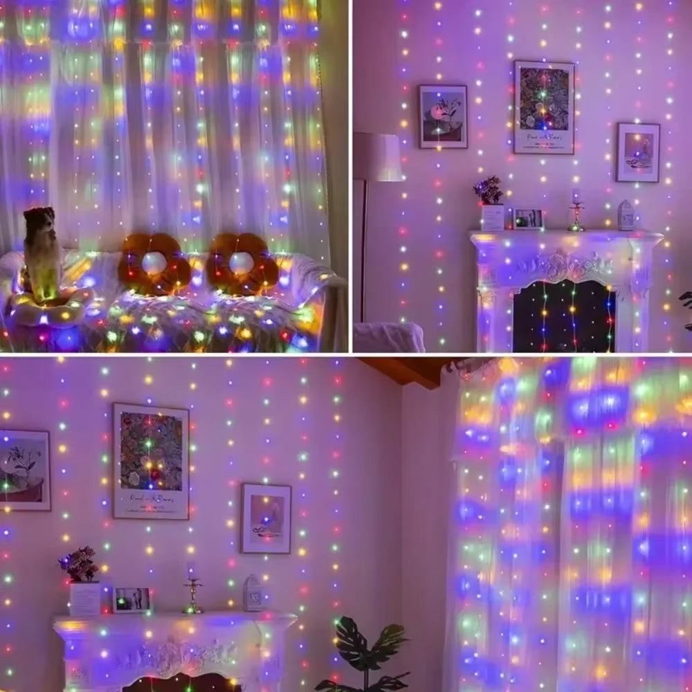 Pixel LED Perde Işık – Fotoğraf ve Yazı Yansıtma (2x2m - 400 LED)